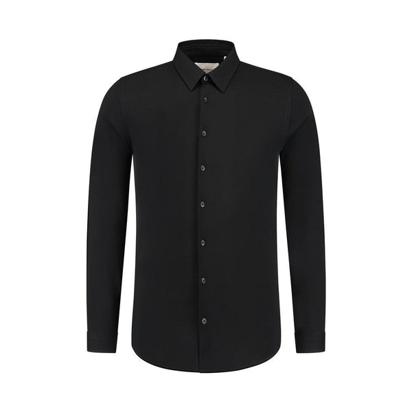 Piqué Shirt Black