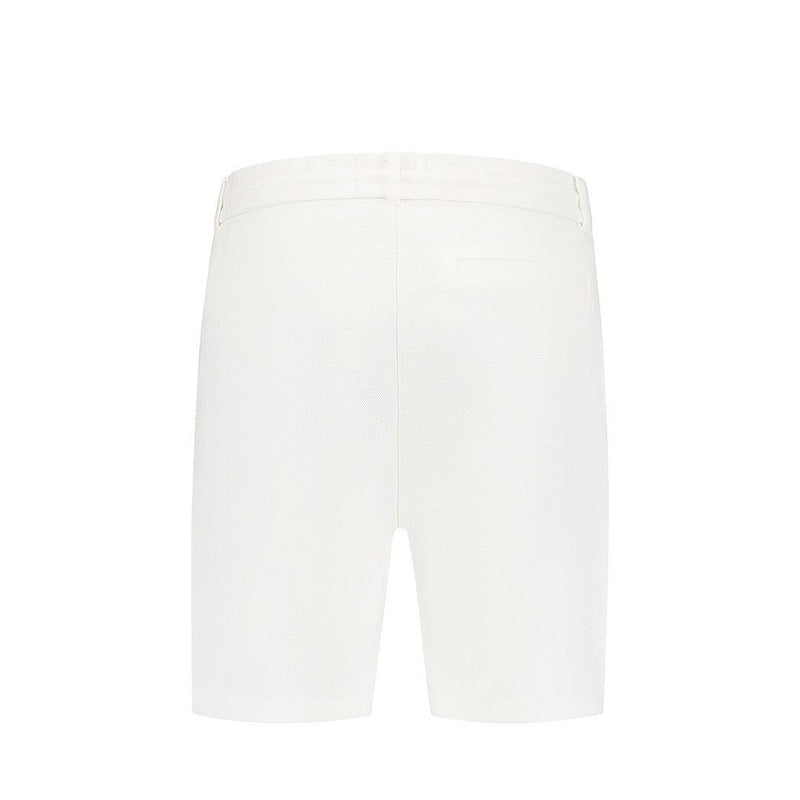 Piqué Shorts - Off White-Pure Path-Mansion Clothing