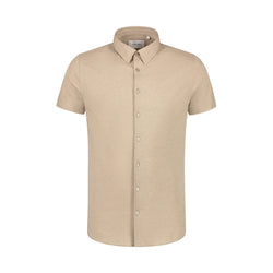 Piqué Shortsleeve Shirt - Sand