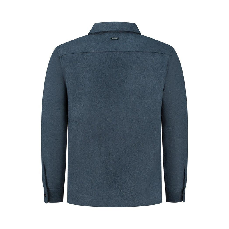 Plain Pockets Soft Overshirt-Purewhite-Mansion Clothing