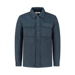 Plain Pockets Soft Overshirt-Purewhite-Mansion Clothing