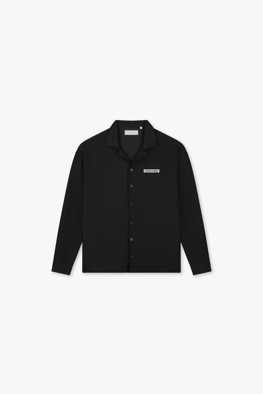 Plisse Longsleeve Shirt Black