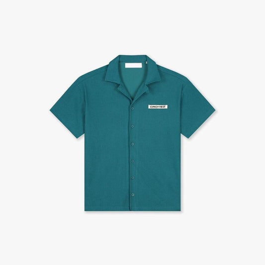 Plisse Shirt Dark Teal