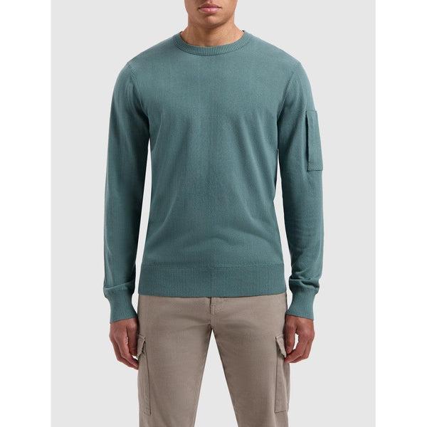 Pocket Sleeve Knitwear Sweater - Faded Green-Pure Path-Mansion Clothing