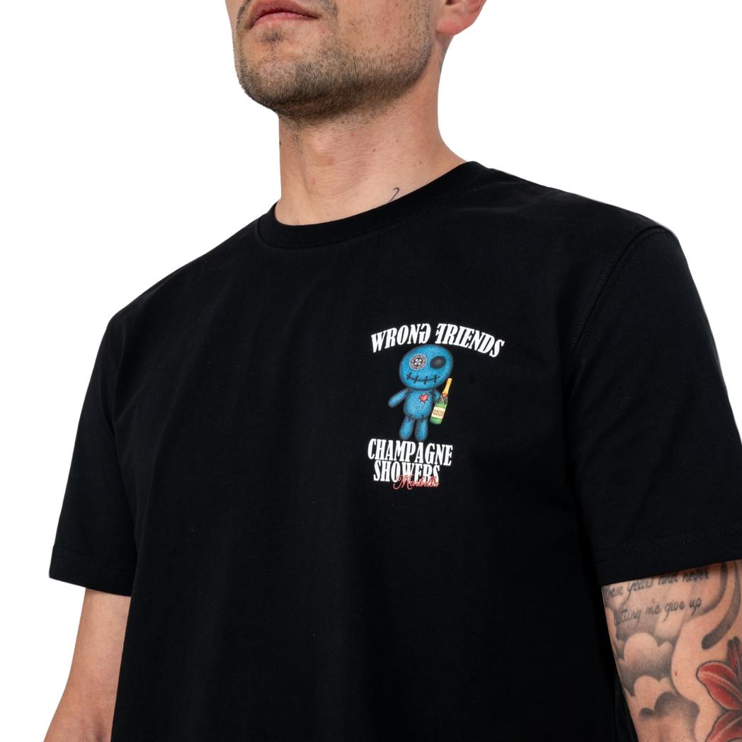 RENO T-SHIRT BLACK-WRONG FRIENDS-Mansion Clothing