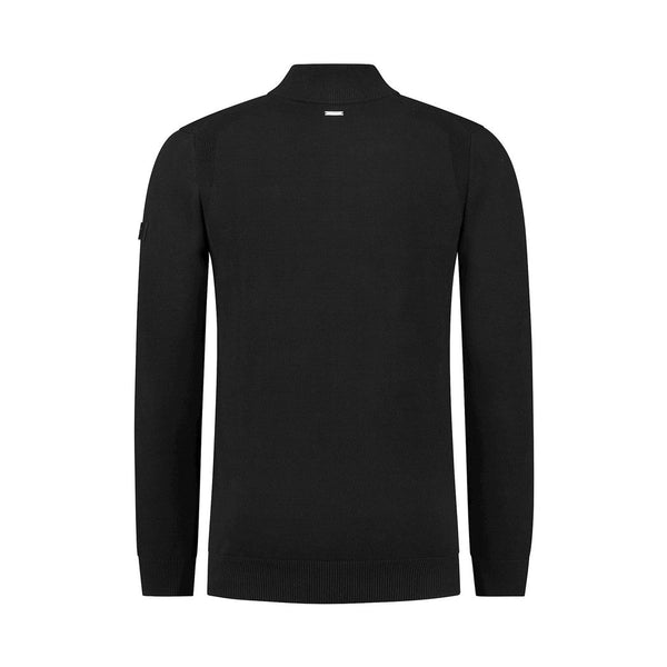 Raglan Knit Half Zip Sweater-Purewhite-Mansion Clothing