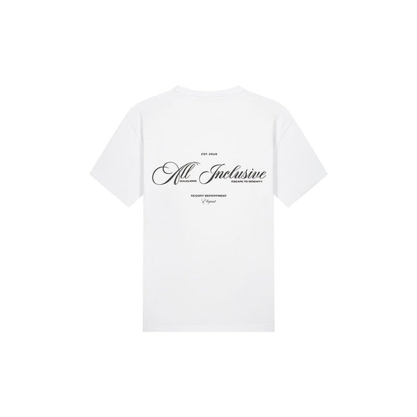 Resort T-shirt White/Black-Malelions-Mansion Clothing