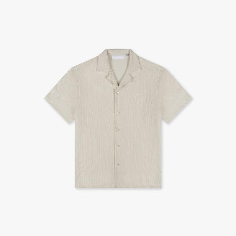 Ribbed Shirt Off-White-CROYEZ-Mansion Clothing