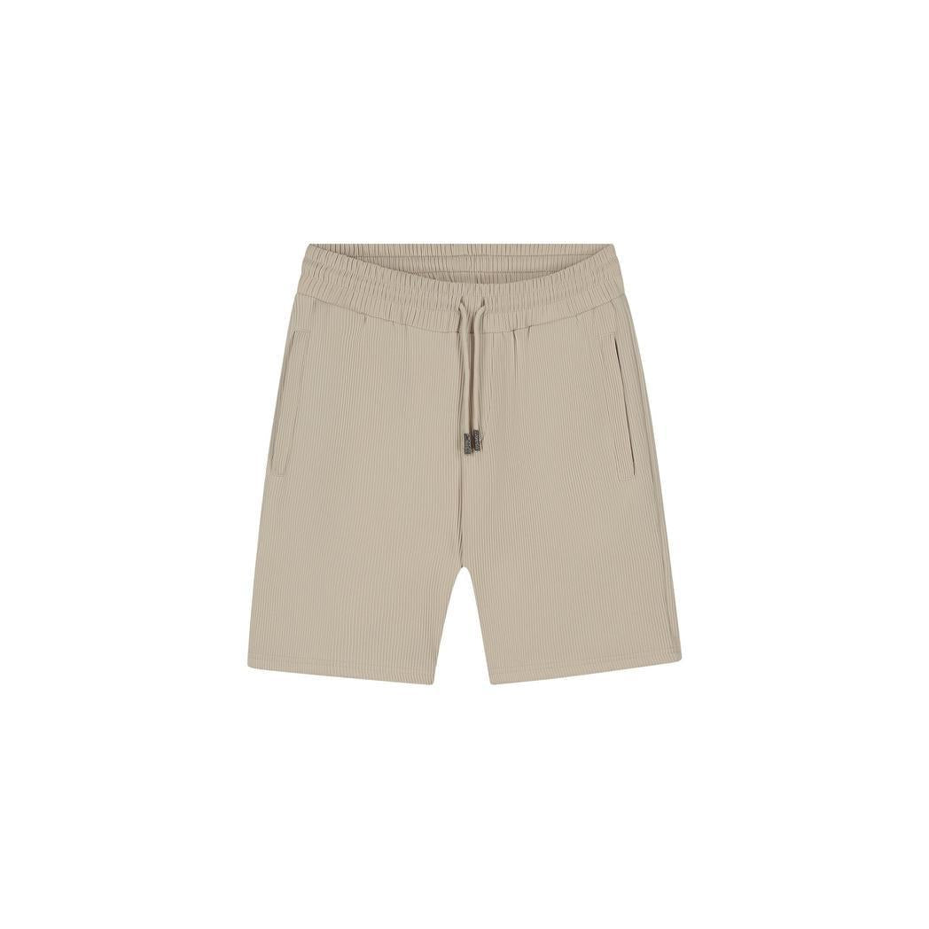 Ribbed Shorts Light Taupe