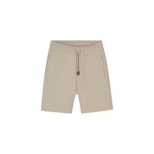 Ribbed Shorts Light Taupe-Malelions-Mansion Clothing