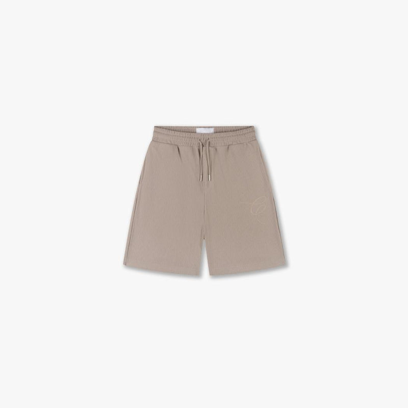 Ribbed Shorts Sand-CROYEZ-Mansion Clothing