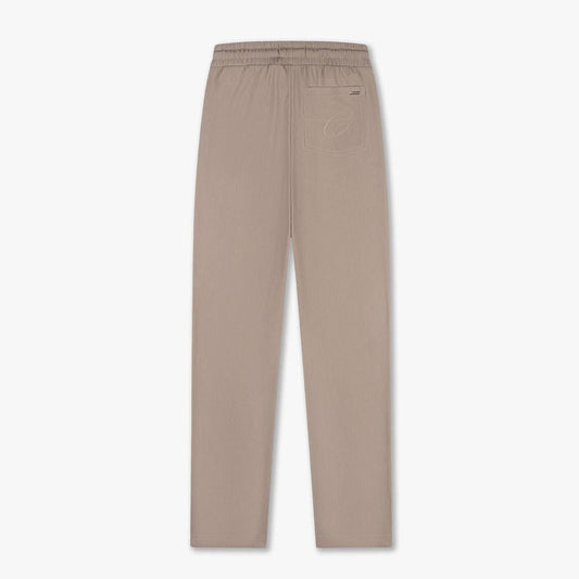 Ribbed Straight Leg Pants Sand
