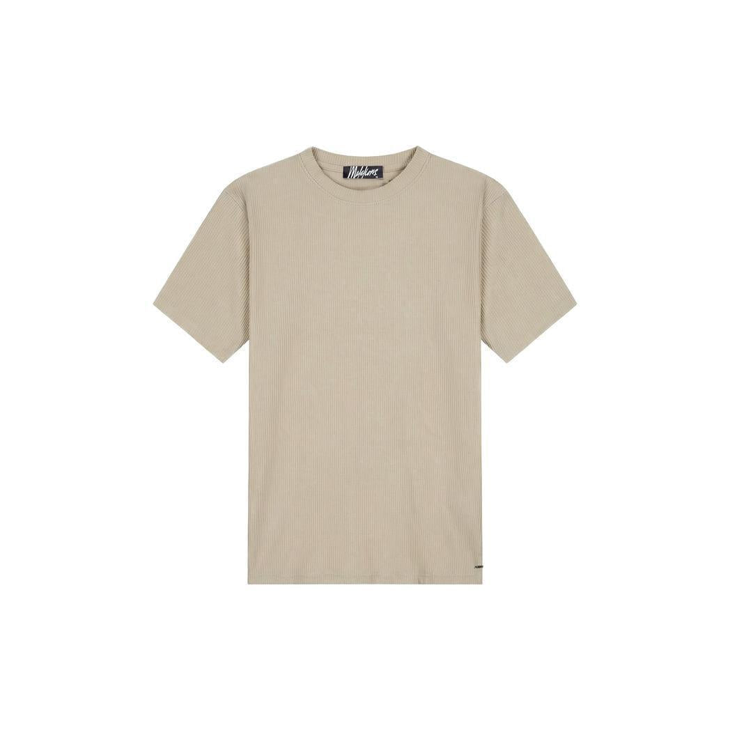 Ribbed T-Shirt Light Taupe