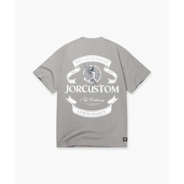 Ribbon Loose Fit T-shirt Grey