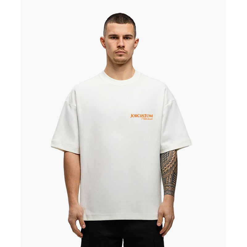 Ribbon Loose fit White / Orange