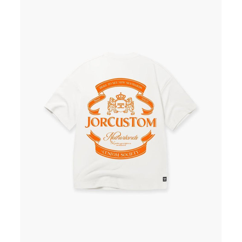 Ribbon Loose fit White / Orange