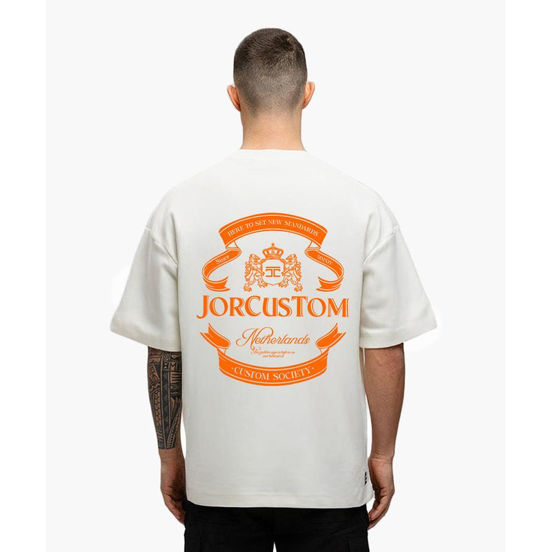 Ribbon Loose fit White / Orange