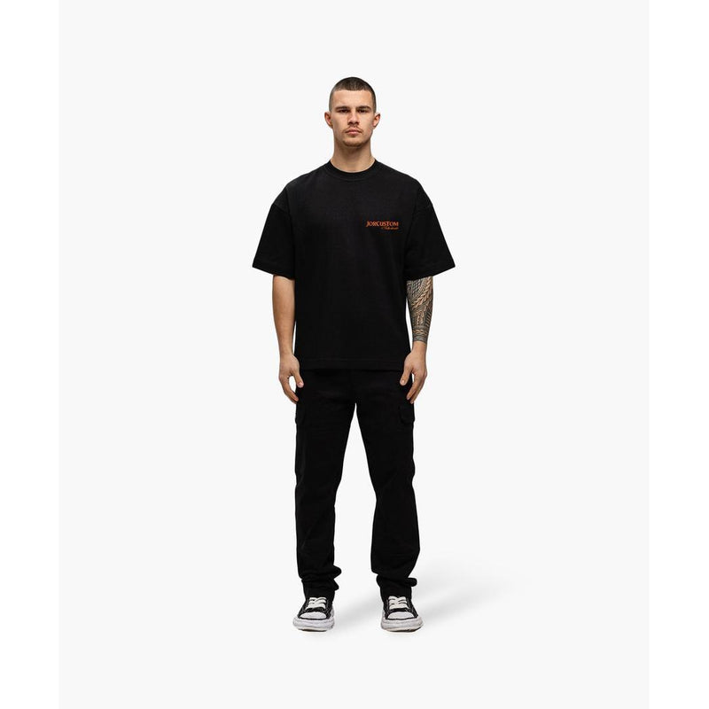 Ribbon oversized fit Black / Orange-Jorcustom-Mansion Clothing