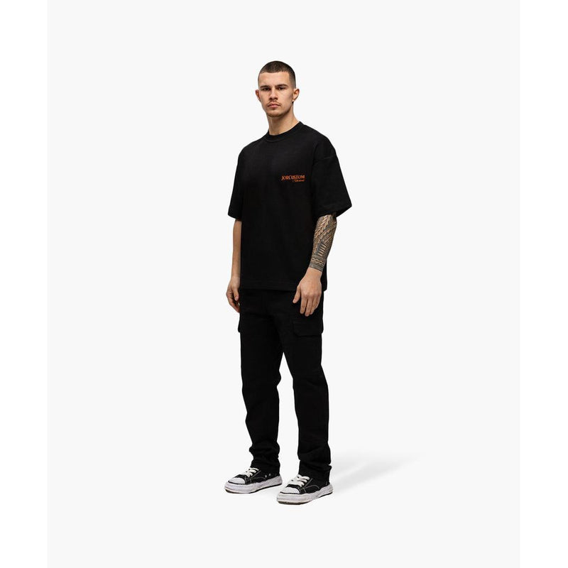 Ribbon oversized fit Black / Orange-Jorcustom-Mansion Clothing
