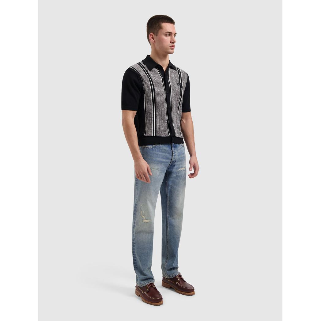 Ripley Knitted Shirt Black-Pure Path-Mansion Clothing