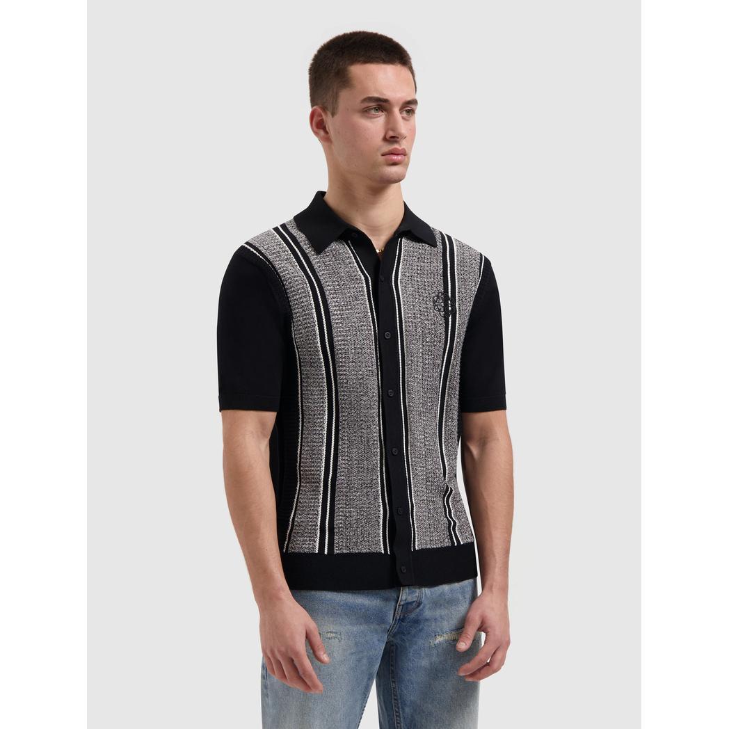 Ripley Knitted Shirt Black-Pure Path-Mansion Clothing