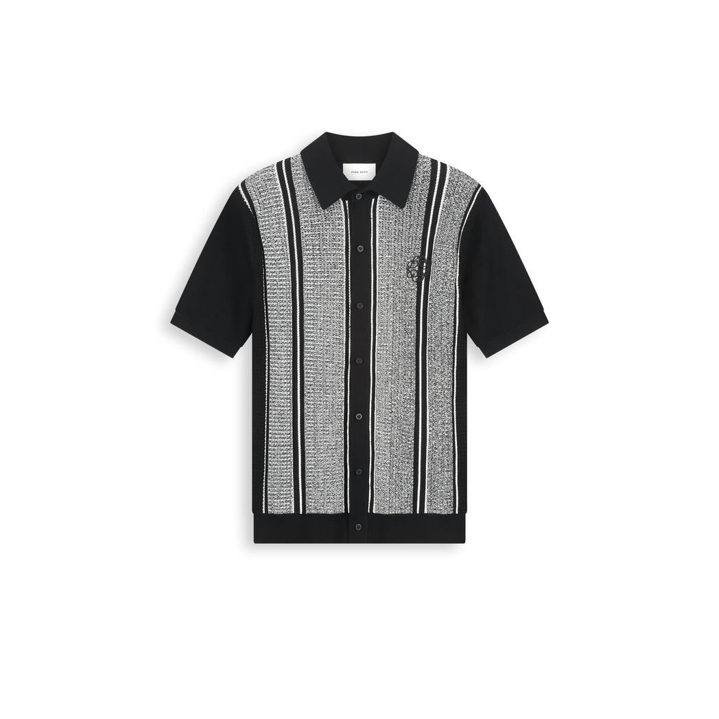 Ripley Knitted Shirt Black-Pure Path-Mansion Clothing