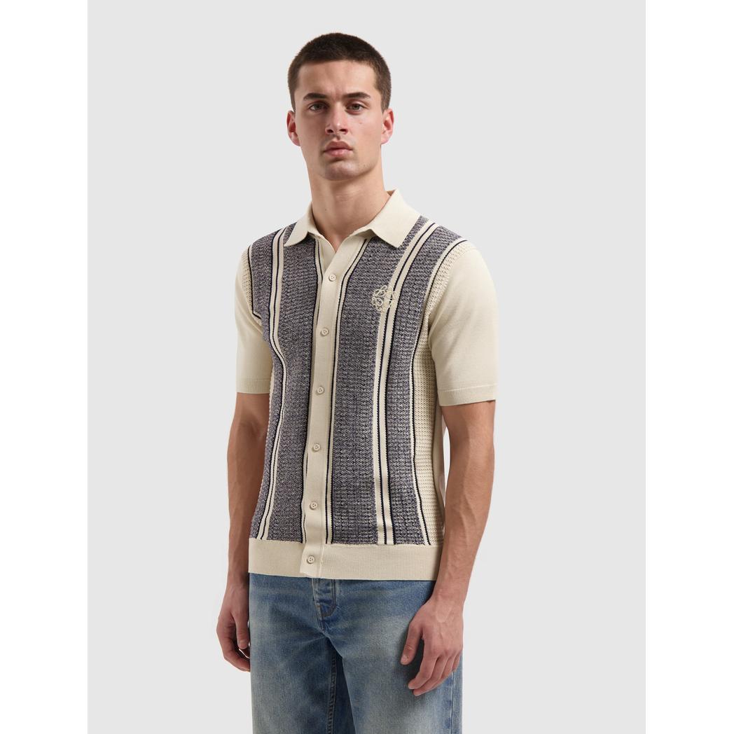 Ripley Knitted Shirt Ecru-Pure Path-Mansion Clothing