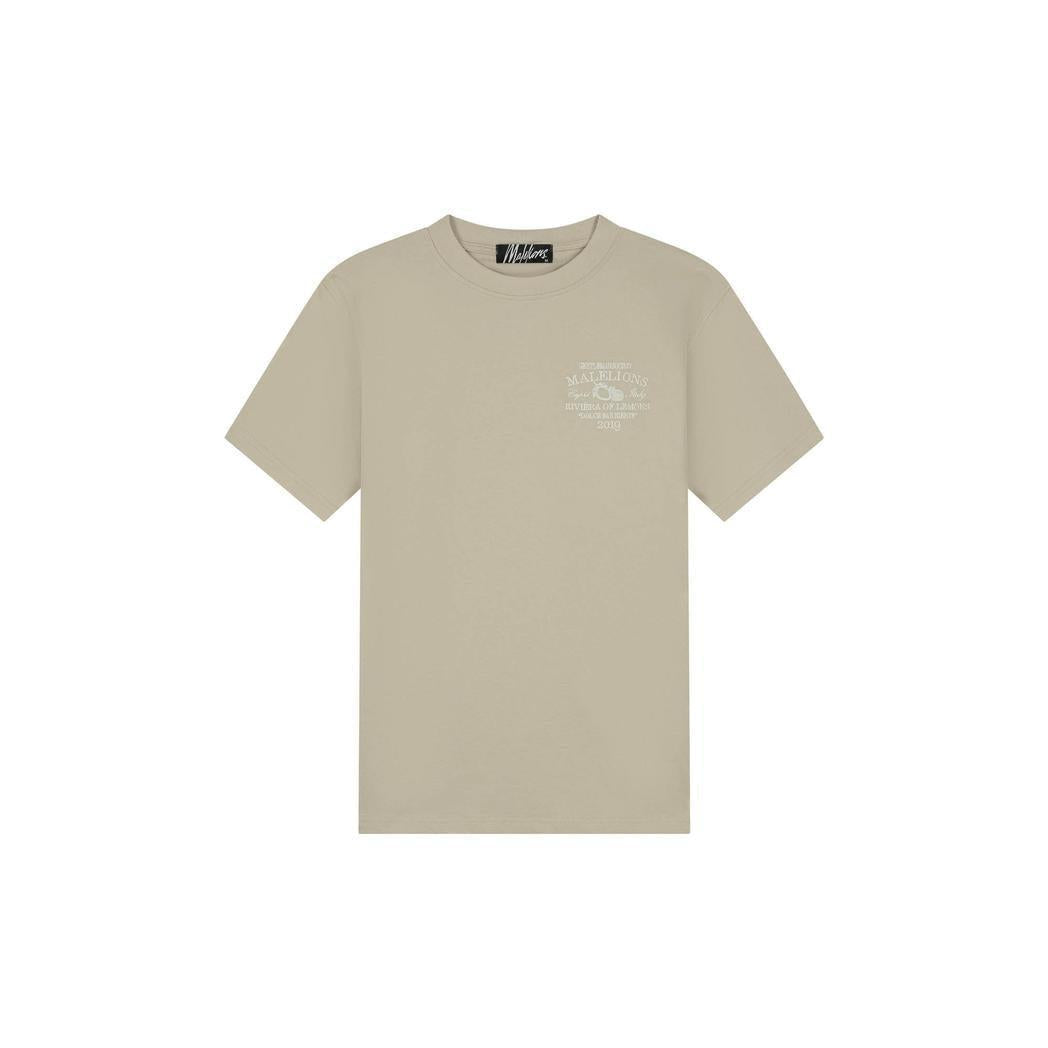Riviera T-Shirt Light Taupe-Malelions-Mansion Clothing