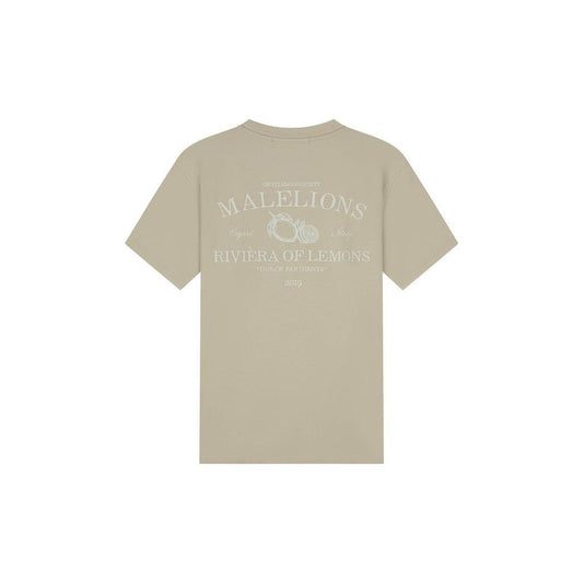 Riviera T-Shirt Light Taupe-Malelions-Mansion Clothing