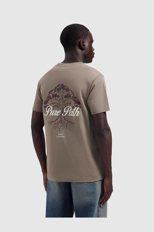 Rooted Tree T-shirt Taupe