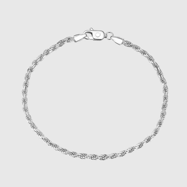 Rope Bracelet Silver-Qream-Mansion Clothing