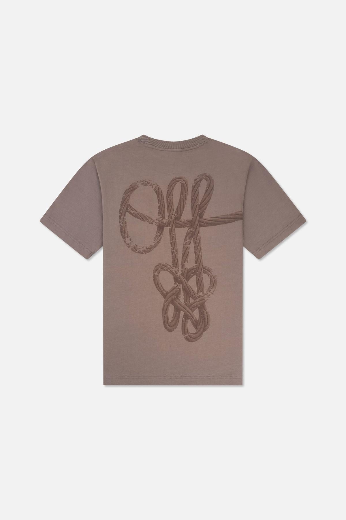 Rope Flow Regular Tee Dark Taupe