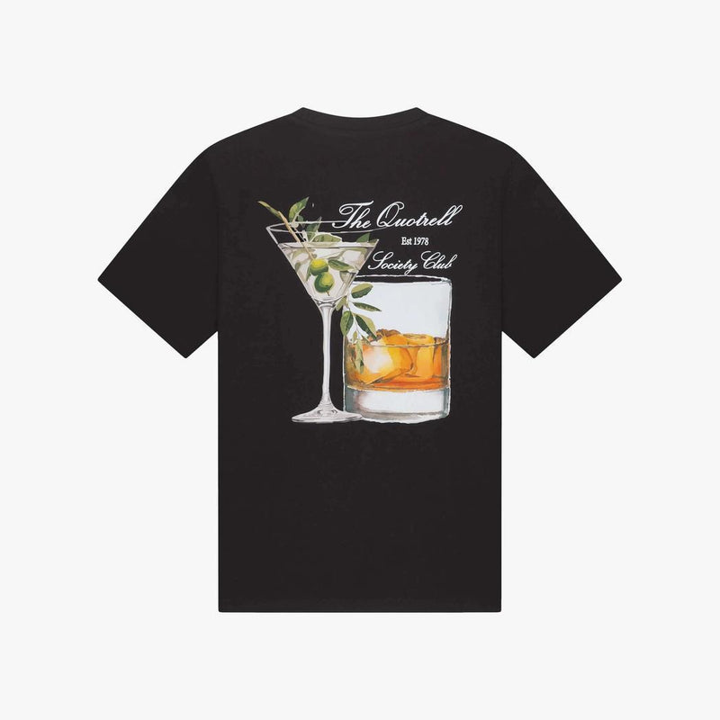 Salud T-shirt BLACK/WHITE-Quotrell-Mansion Clothing