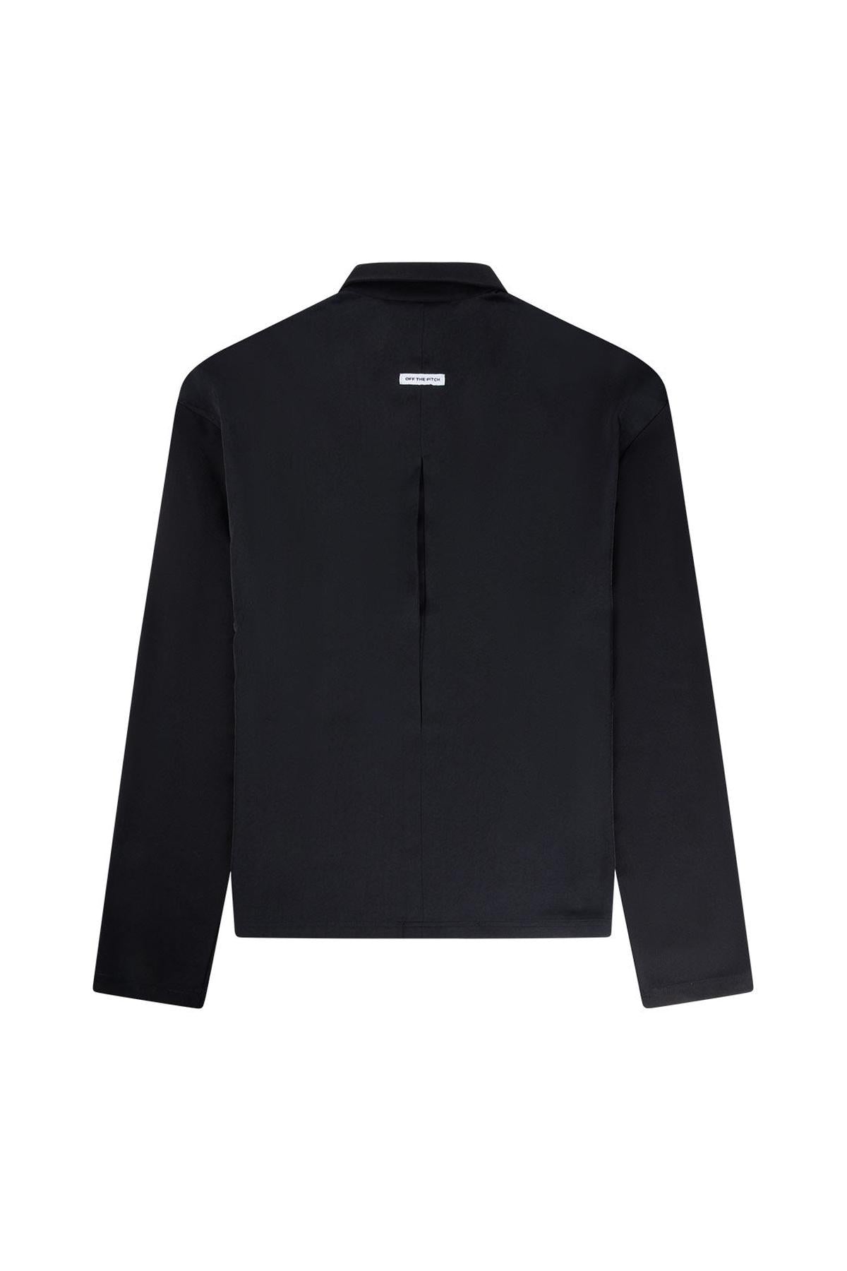 Satin Panel Shirt Black