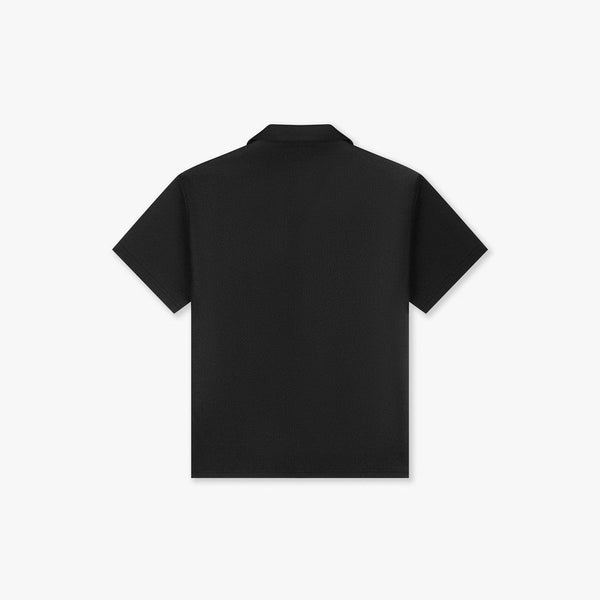 Seersucker Shirt Vintage Black-CROYEZ-Mansion Clothing