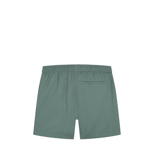 Seersucker Shorts Faded Green
