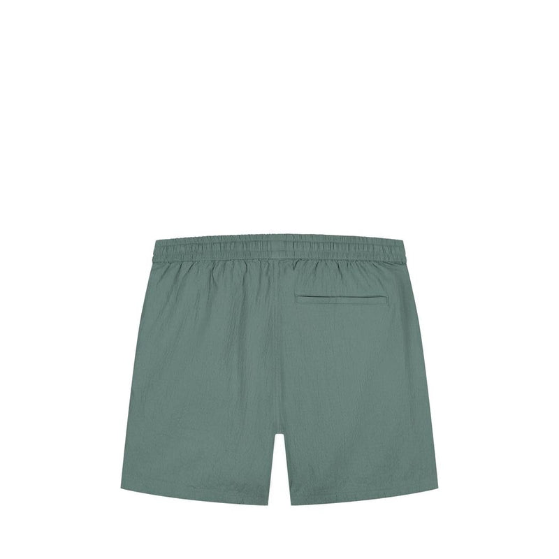 Seersucker Shorts Faded Green-Pure Path-Mansion Clothing