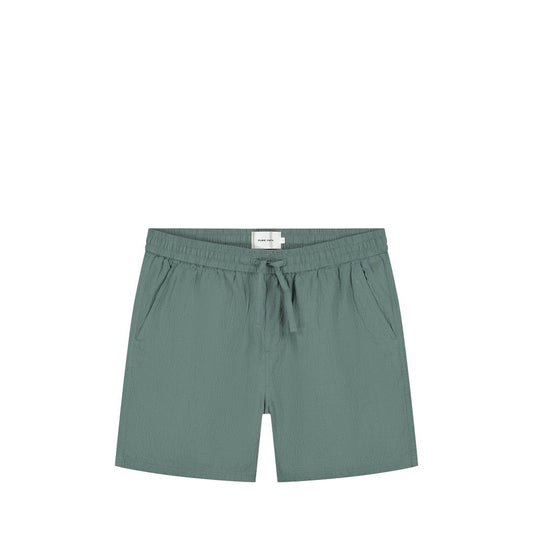 Seersucker Shorts Faded Green