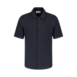Short Sleeve Jersey Shirt - Navy-Pure Path-Mansion Clothing