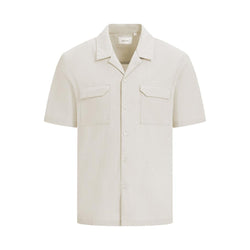Short Sleeve Seersucker Shirt Sand