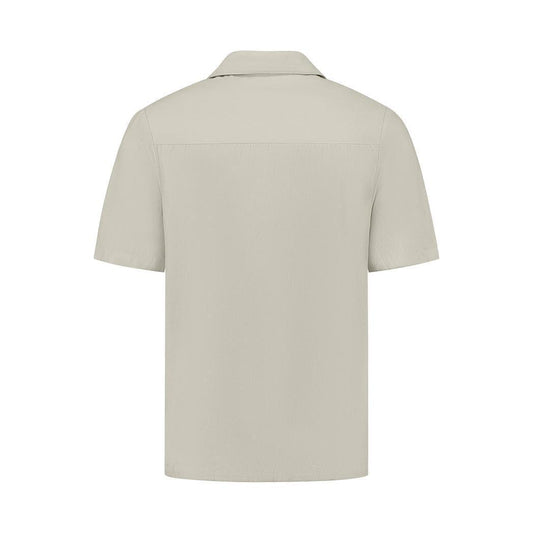 Short Sleeve Twill Shirt Sand