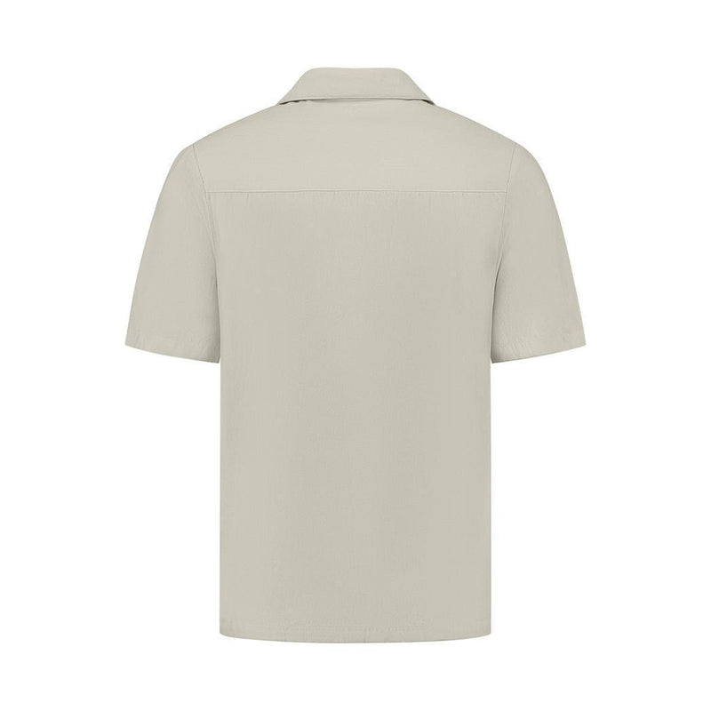 Short Sleeve Twill Shirt Sand
