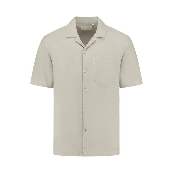 Short Sleeve Twill Shirt Sand