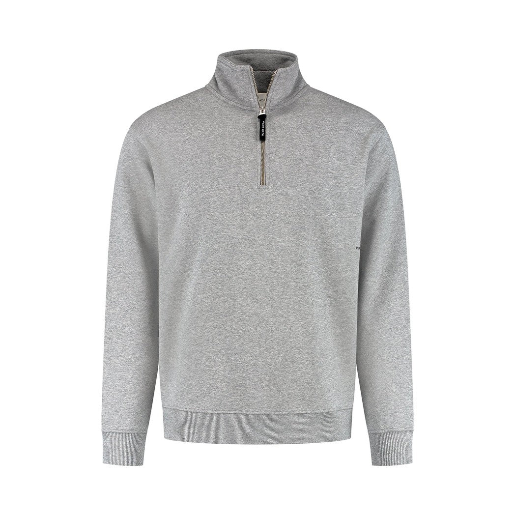 Sideline Wordmark Halfzip Sweater Grey