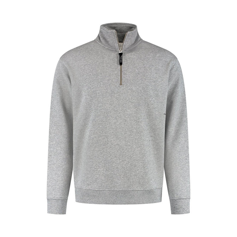 Sideline Wordmark Halfzip Sweater Grey