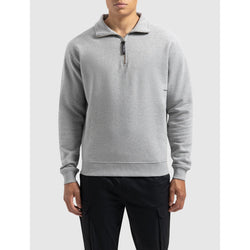 Sideline Wordmark Halfzip Sweater Grey