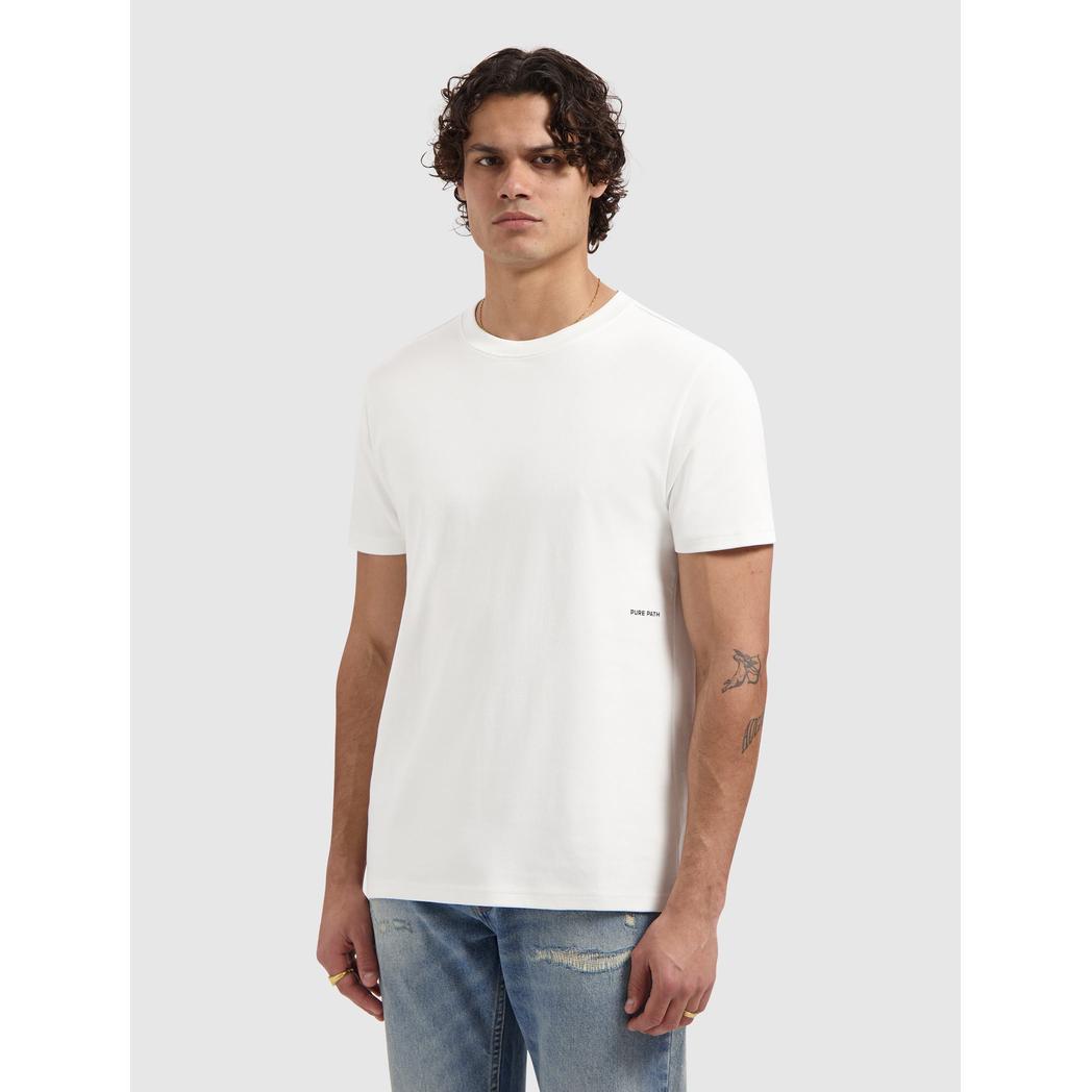 Sideline Wordmark T-shirt Off White-Pure Path-Mansion Clothing