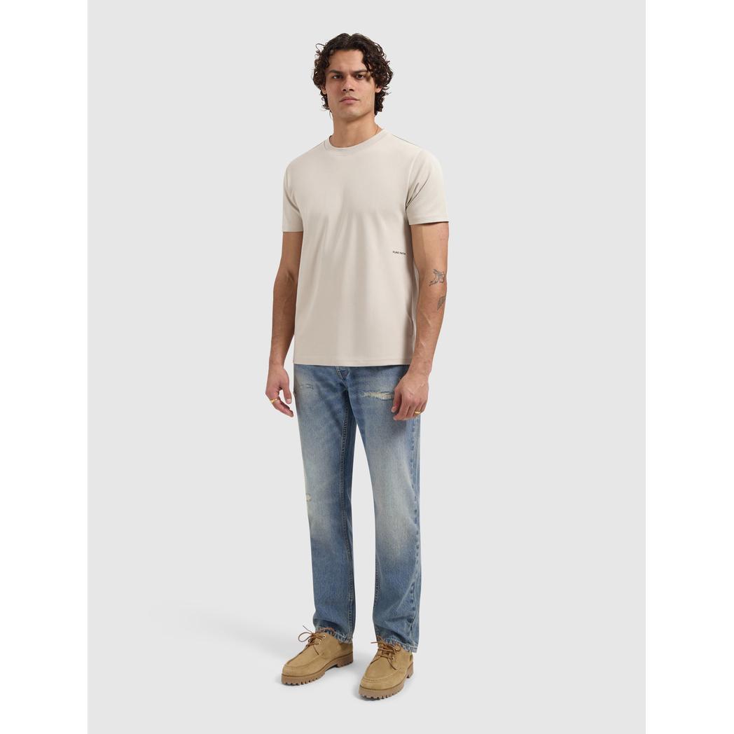 Sideline Wordmark T-shirt Sand-Pure Path-Mansion Clothing