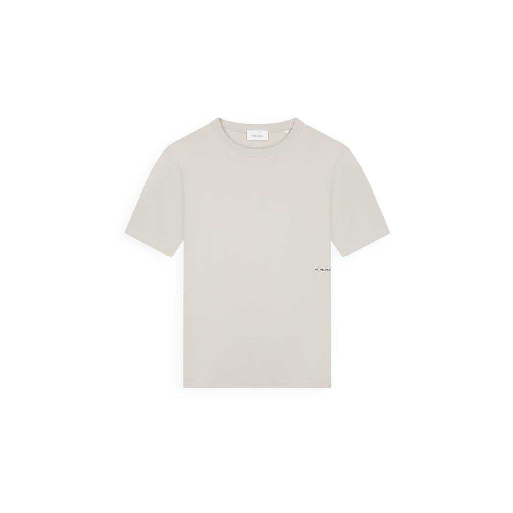 Sideline Wordmark T-shirt Sand-Pure Path-Mansion Clothing