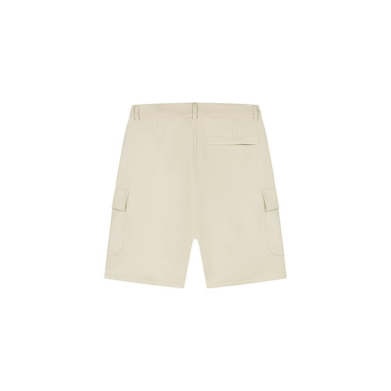 Signature Patch Cargo Shorts Beige-Malelions-Mansion Clothing